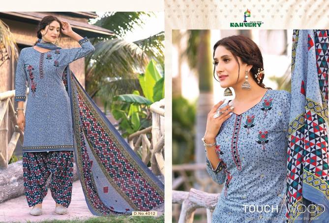 Kauvery Nyraa 4 Fancy Ethnic Wear Cotton Printed Readymade Suit Collection